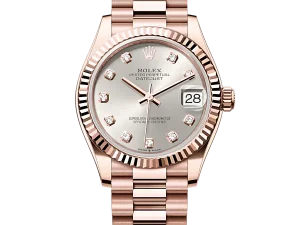 Rolex Datejust 31 Everose Gold 278275 Silver Diamonds President Chronologie