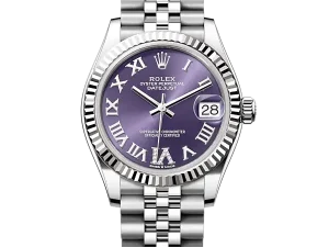 Rolex Datejust 31 Steel & White Gold 278274 Aubergine VI Roman Jubilee Chronologie