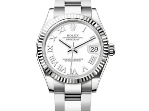 Rolex Datejust 31 Steel & White Gold 278274 White Roman Oyster Chronologie