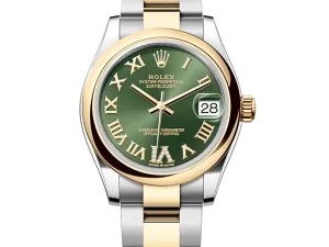 Rolex Datejust 31 Steel & Yellow Gold 278243 Olive Green VI Roman Oyster Chronologie