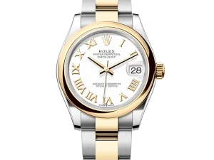 Rolex Datejust 31 Steel & Yellow Gold 278243 White Roman Oyster Chronologie