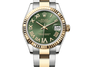 Rolex Datejust 31 Steel & Yellow Gold 278273 Olive Green VI Roman Oyster CHronologie