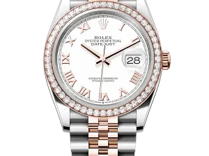 Rolex Datejust 36 Steel & Rose Gold 126281RBR White Roman Jubilee Chronologie