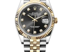 Rolex Datejust 36 Steel & Yellow Gold 126233 Black Diamond Jubilee Chronologie