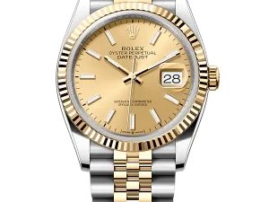 Rolex Datejust 36 Steel & Yellow Gold 126233 Champagne Index Jubilee Chronologie