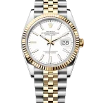 Rolex Datejust 36 Steel & Yellow Gold 126233 White Index Jubilee Chronologie