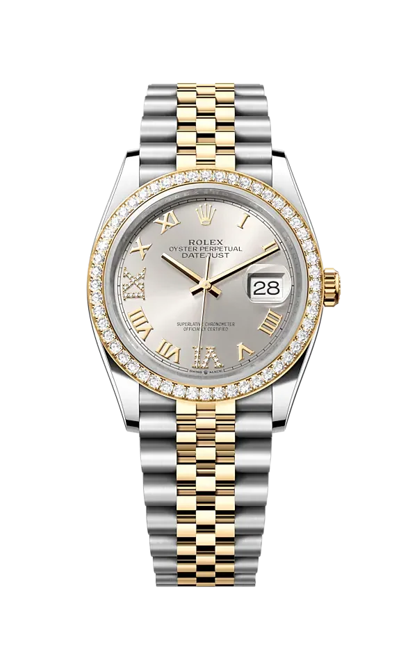 Rolex Datejust 36 Steel & Yellow Gold 126283RBR Silver VI IX Roman Jubilee Chronologie Rolex Datejust 36 Steel & Yellow Gold 126283RBR Silver VI IX Roman Jubilee Chronologie
