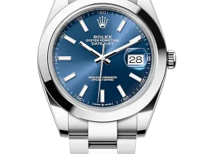 Rolex Datejust 41 Steel 126300 Blue Index Oyster Chronologie