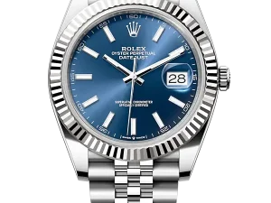 Rolex Datejust 41 Steel & White Gold 126334 Blue Index Jubilee Chronologie
