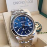 Rolex Datejust 41 Steel & White Gold 126334 Blue Index Oyster Chronologie 1