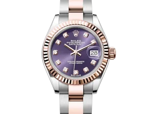 Rolex Lady Datejust 28 Steel & Rose Gold 279171 Aubergine Diamond Oyster Chronologie