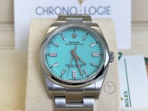 Rolex Oyster Perpetual 36 126000 Turquoise Blue Chronologie 1