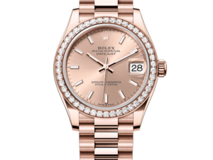 Rolex Datejust 31 Rose Gold 278285RBR Gold Index President Chronologie