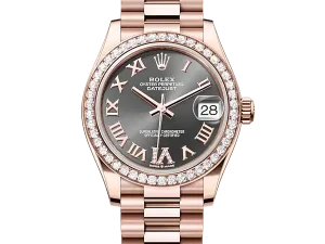 Rolex Datejust 31 Rose Gold 278285RBR Slate VI Roman President Chronolgie