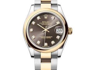 Rolex Datejust 31 Steel & Yellow Gold 278243 Dark Grey Diamond Oyster Chronologie