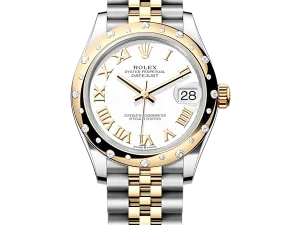 Rolex Datejust 31 Steel & Yellow Gold 278343RBR White Roman Jubilee Chronologie