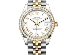 Rolex Datejust 31 Steel & Yellow Gold 278383RBR White Roman Jubilee Chronologie
