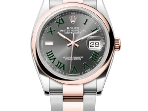 Rolex Datejust 36 Steel & Rose Gold 126201 Slate Roman Oyster Chronologie