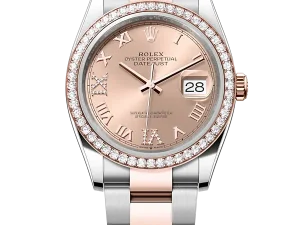 Rolex Datejust 36 Steel & Rose Gold 126281RBR Rose VI IX Roman Oyster Chronologie