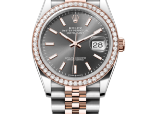 Rolex Datejust 36 Steel & Rose Gold 126281RBR Slate Index Jubilee Chronologie