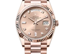 Rolex Day-Date 36 Rose Gold 128235 Sundust Diamond President Chronologie