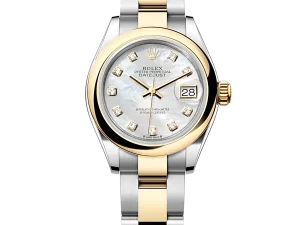 Rolex Lady Datejust 28 Steel and Yellow Gold 279163 Mother of Pearl Diamond Oyster Chronologie