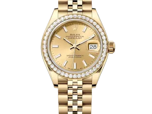 Rolex Lady Datejust 28 Yellow Gold 279138RBR Champagne Index Jubilee Chronologie