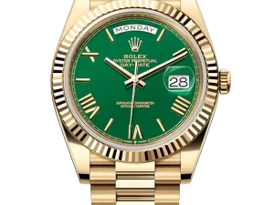 Rolex Day-Date 40mm Yellow Gold 228238 Green Roman President Chronologie