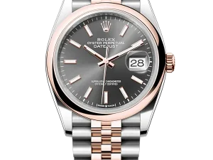 Rolex Datejust 36 Steel & Rose Gold 126201 Slate Index Jubilee Chronologie