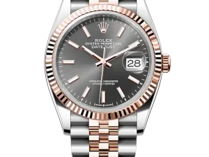 Rolex Datejust 36 Steel & Rose Gold 126231 Slate Index Jubilee Chronologie