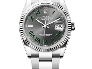 Rolex Datejust 36 Steel & White Gold 126234 Slate Roman Oyster Chronologie