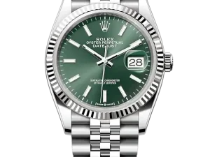 Rolex Datejust 36 Steel & White Gold 126234 Mint Green Index Jubilee Chronologie