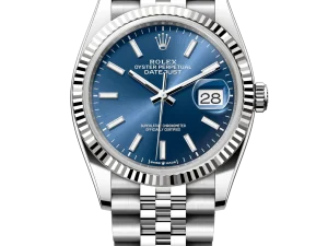 Rolex Datejust 36 Steel & White Gold 126234 Blue Index Jubilee Chronologie