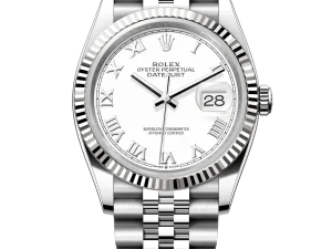 Rolex Datejust 36 Steel & White Gold 126234 White Roman Jubilee Chronologie